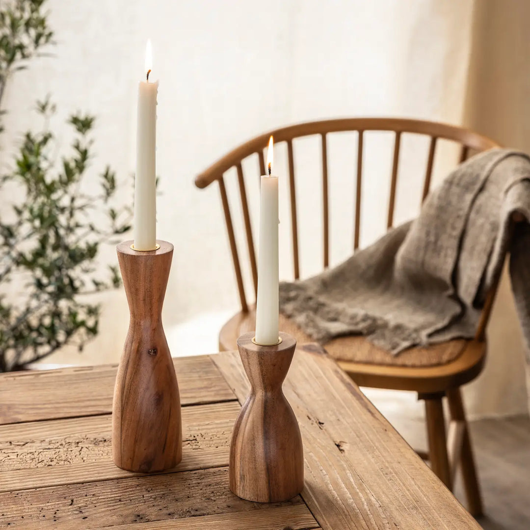 Stylish Home Decor including a Palo Santo & Sage Gift Set and Moroccan Cone Glassware in blue, perfect for adding a vibrant touch to your living space.