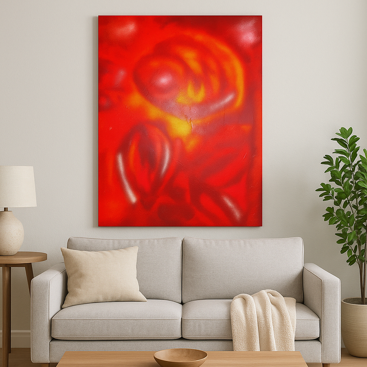 Solar Bloom – Contemporary Abstract Canvas-Casa Dolce