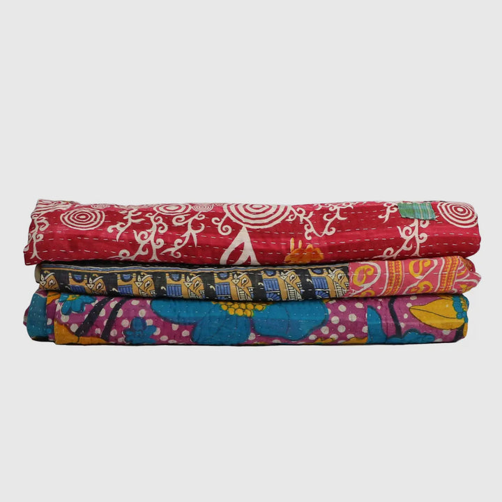 Authentic Vintage Kantha Quilt-Casa Dolce