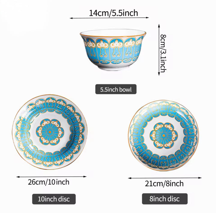 12 Pieces Porcelain Dinnerware Set-Casa Dolce