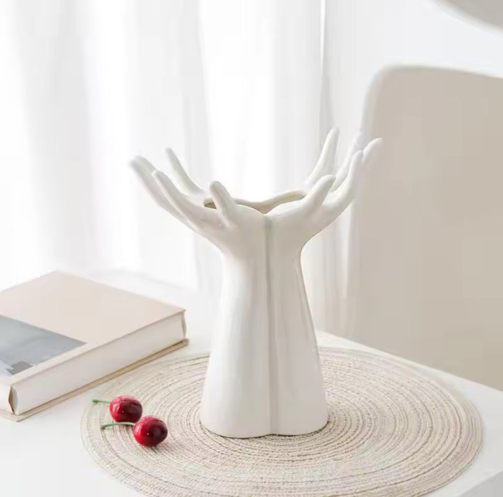 Hand Shape Vase Hand Arm Palm Bouquet-Casa Dolce