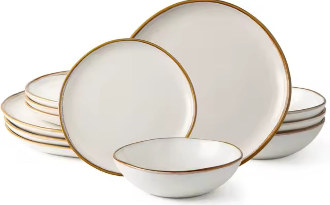Ceramic Dinnerware Sets,Handmade Reactive Glaze Plates and Bowls Sets-Casa Dolce