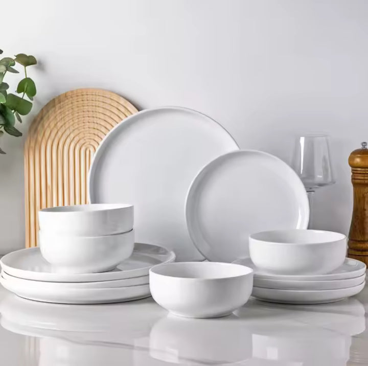 Ceramic Cutlery Set, 12-piece Stoneware Cutlery Set-Casa Dolce