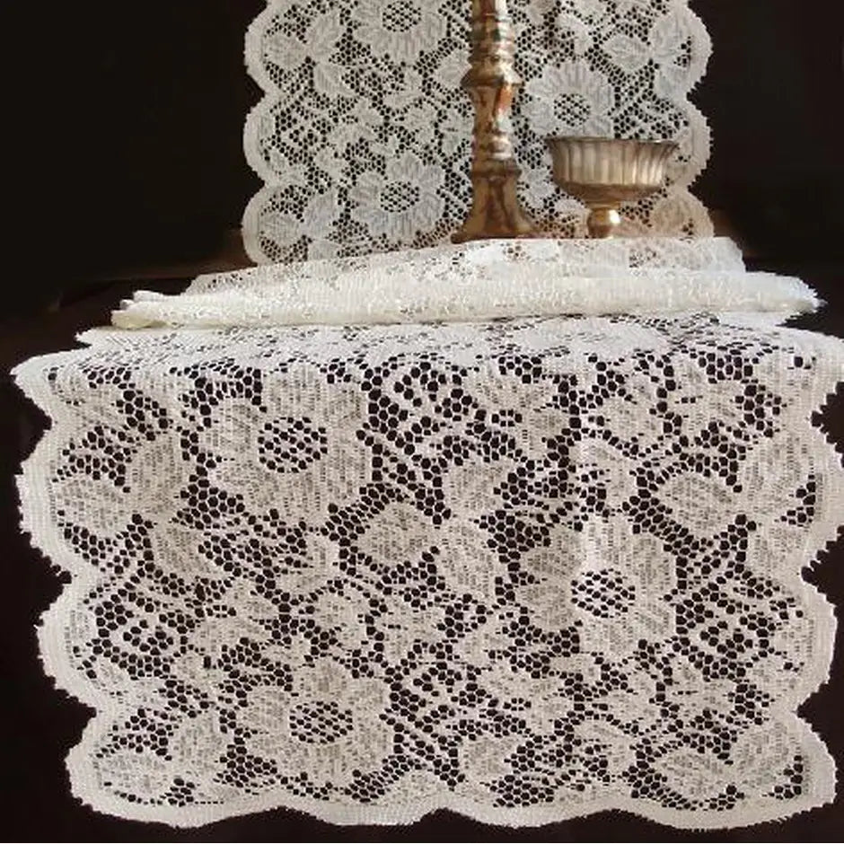Lace Off White Table Runner-Casa Dolce