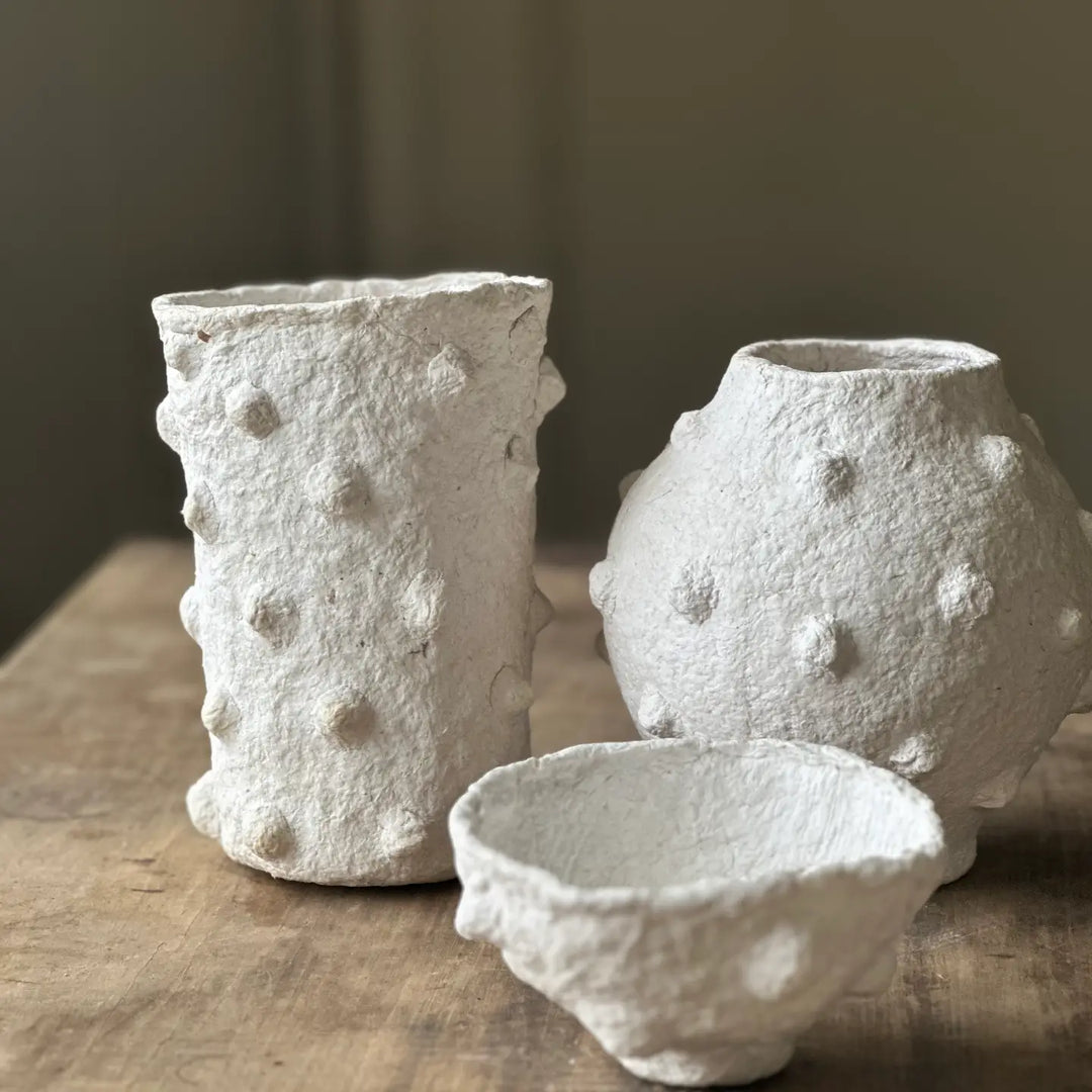Cotton Mache Decorative Pot-Casa Dolce