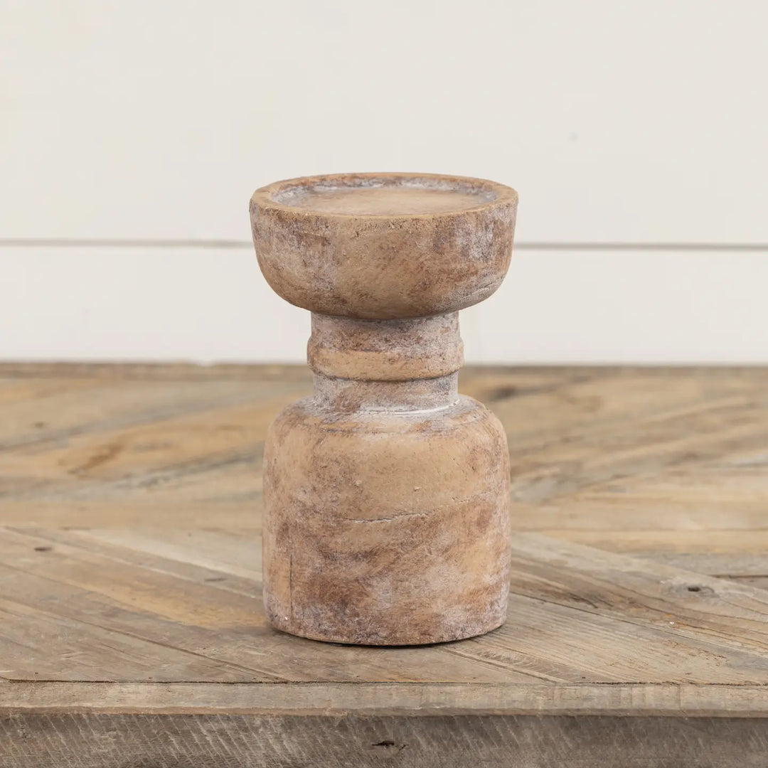 6.5" Terracotta Pillar Candle Holder-Casa Dolce