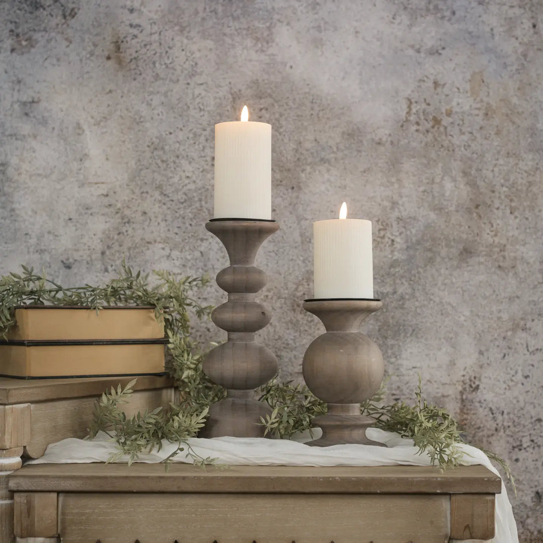 7.75" Serenity Pillar Candle Holder-Casa Dolce