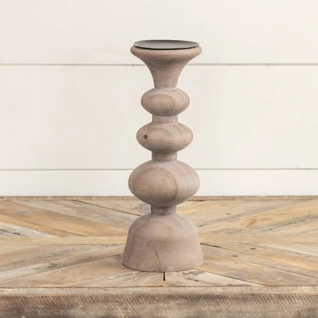 12" Serenity Pillar Candle Holder-Casa Dolce