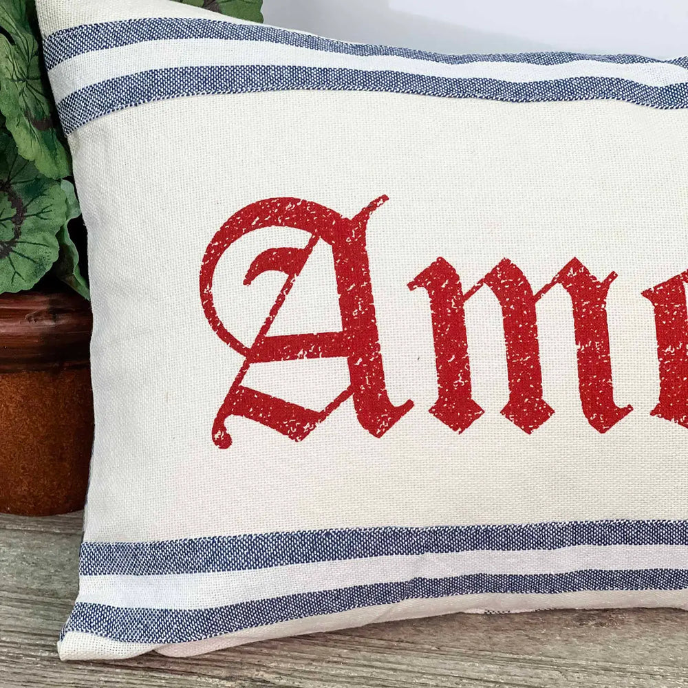 America Pillow Cover 20Lx12W-Casa Dolce