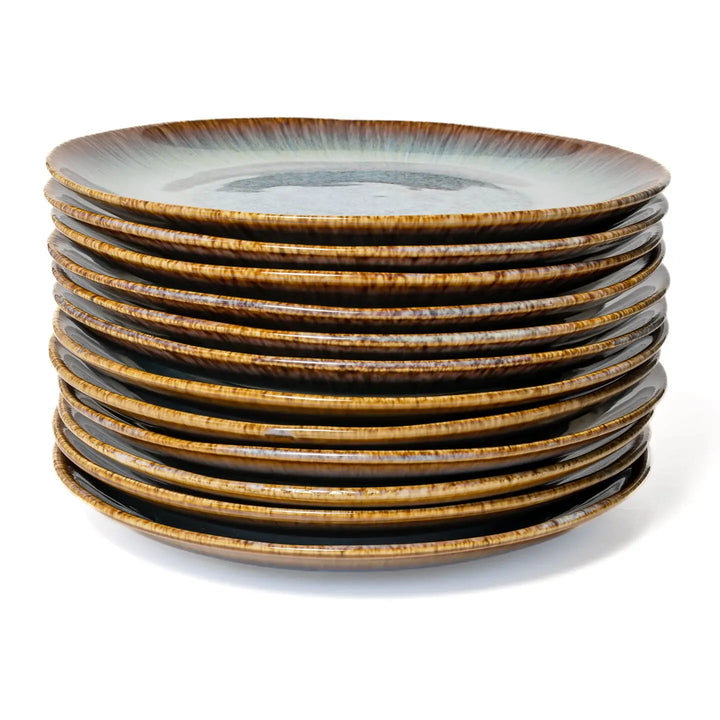 Set of 12 Plates - Alegria Blue-Casa Dolce