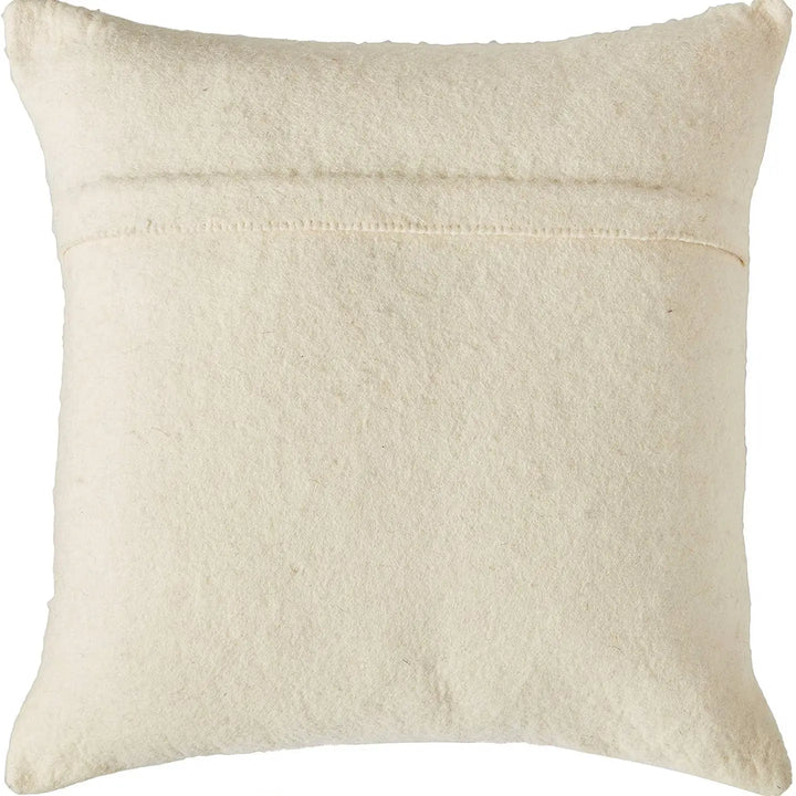 American Flag Hand Felted Wool Pillow - Cream-Casa Dolce