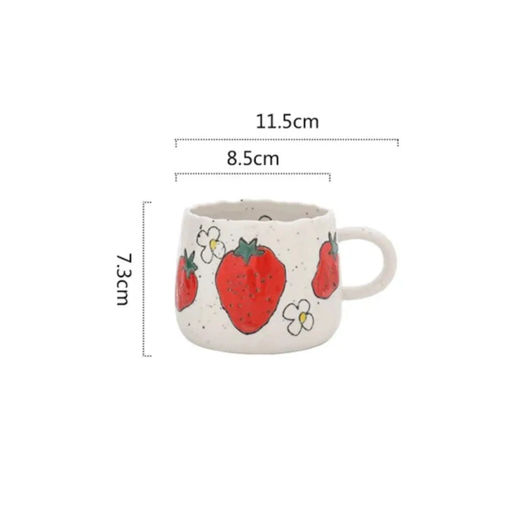 Ceramic Fruit Printed Mugs | Coffee Cups | Drinkware-Casa Dolce