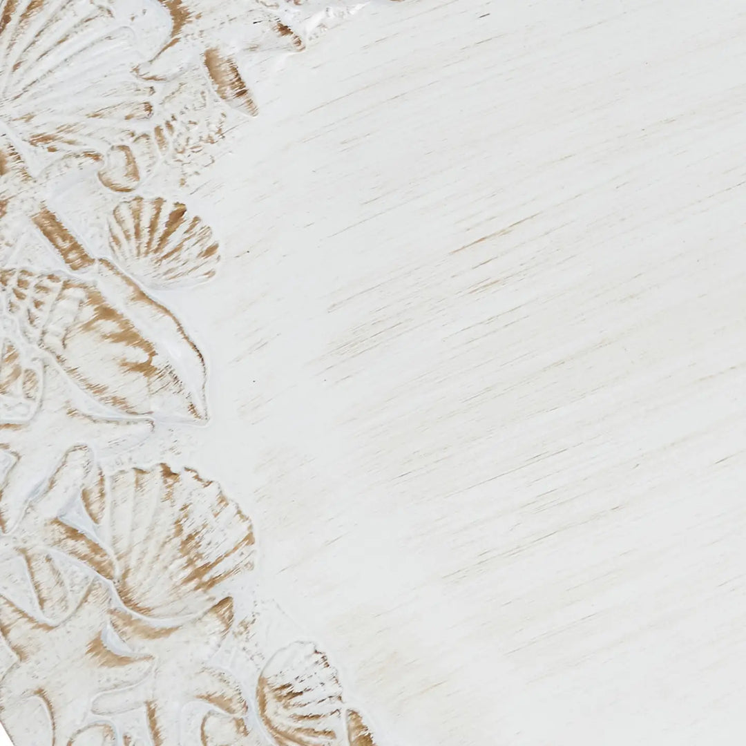 Sea Shell Embellished Charger Plate-Casa Dolce