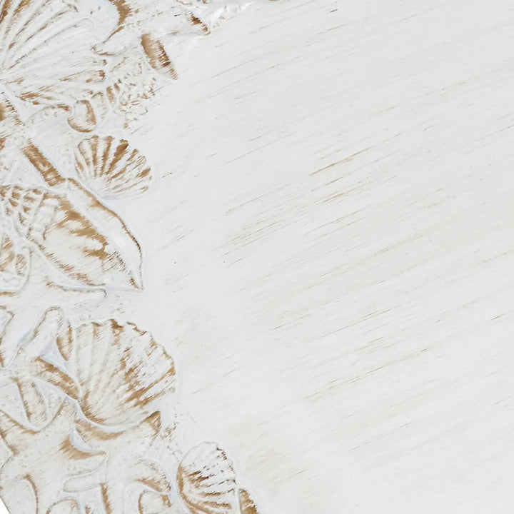 Sea Shell Embellished Charger Plate-Casa Dolce