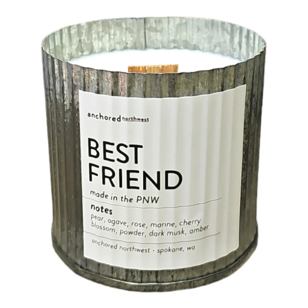 Best Friend Rustic Vintage Farmhouse Wood Wick Candle-Casa Dolce
