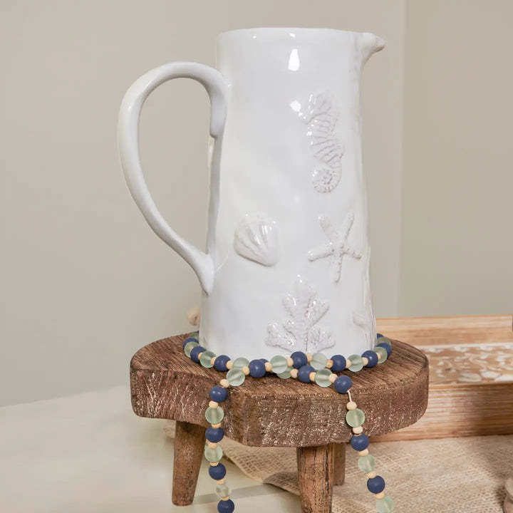 Embossed Beach Pitcher-Casa Dolce