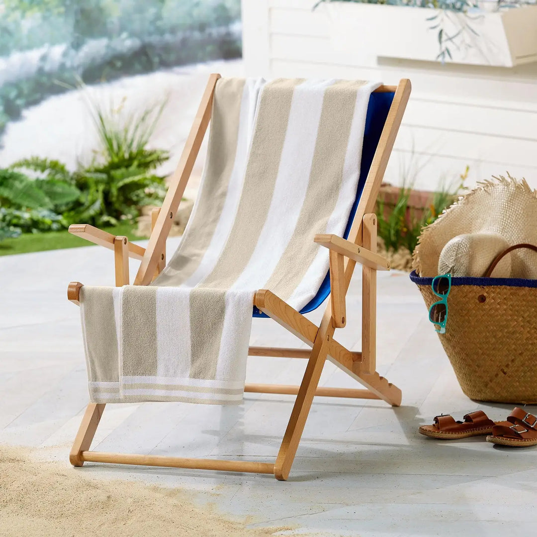 4 Pack Striped Cabana Oversized Beach Towel-Casa Dolce