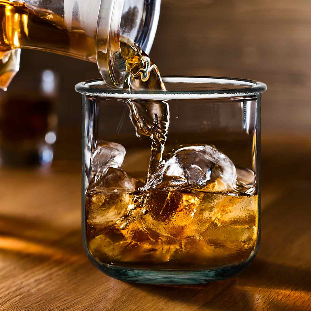 Eco-Friendly 10 Oz Cocktail Glass Tumbler - Durable Recycled Glass with Natural Charm-Casa Dolce