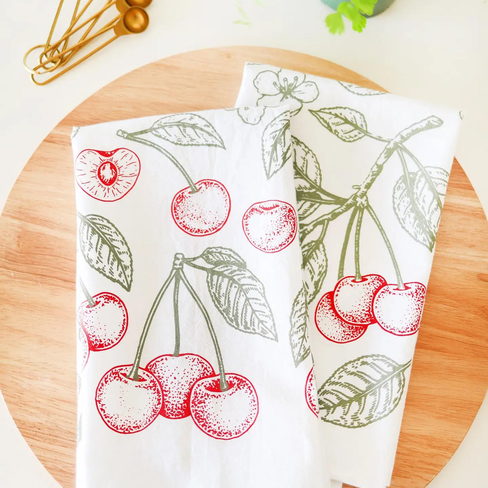 Cherry Tea Towel-Casa Dolce
