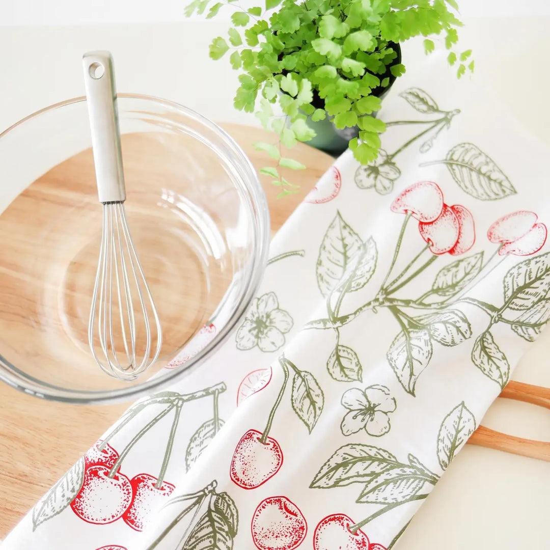 Cherry Tea Towel-Casa Dolce
