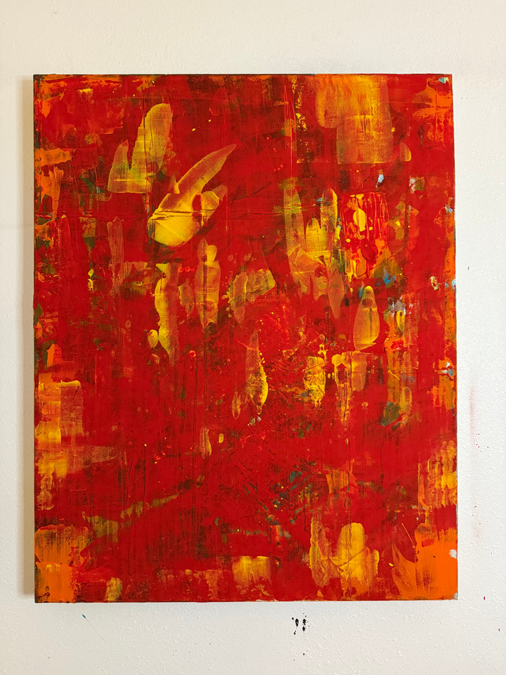 Amber Ritual – Original Canvas Artwork-Casa Dolce