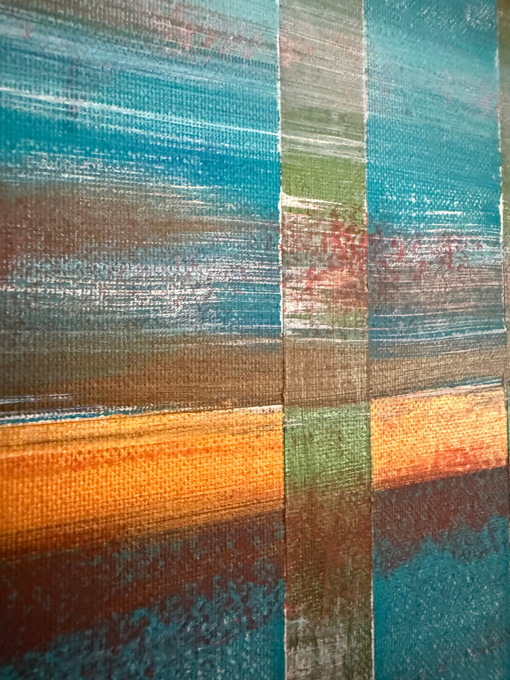 Sunset Grid – Original Canvas Artwork-Casa Dolce