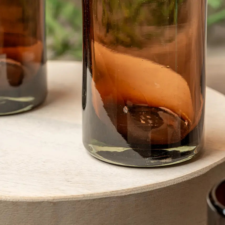 Handblown Mexican Highball Glasses - Tamarind (Set of 6)-Casa Dolce