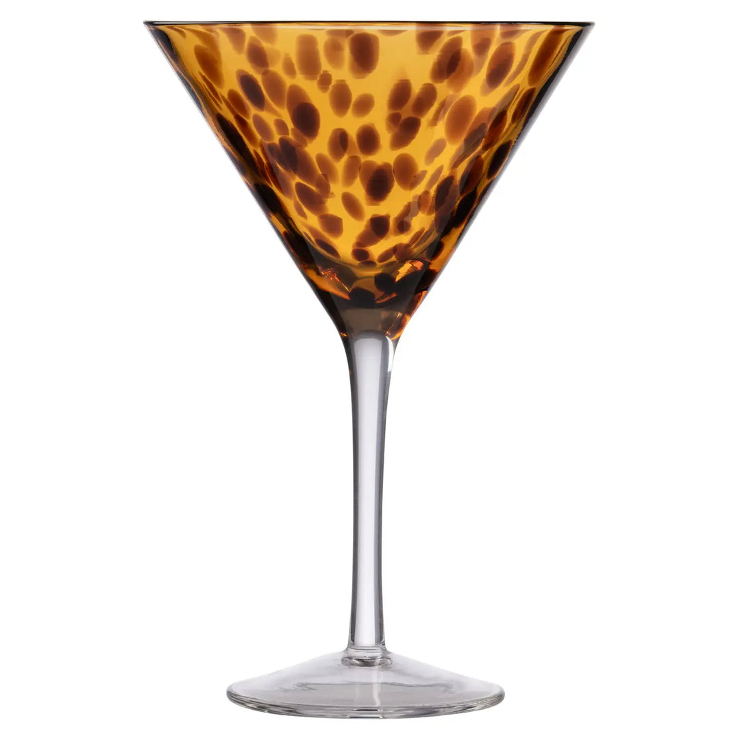 Martini Tortoiseshell Glasses, Set of 4-Casa Dolce